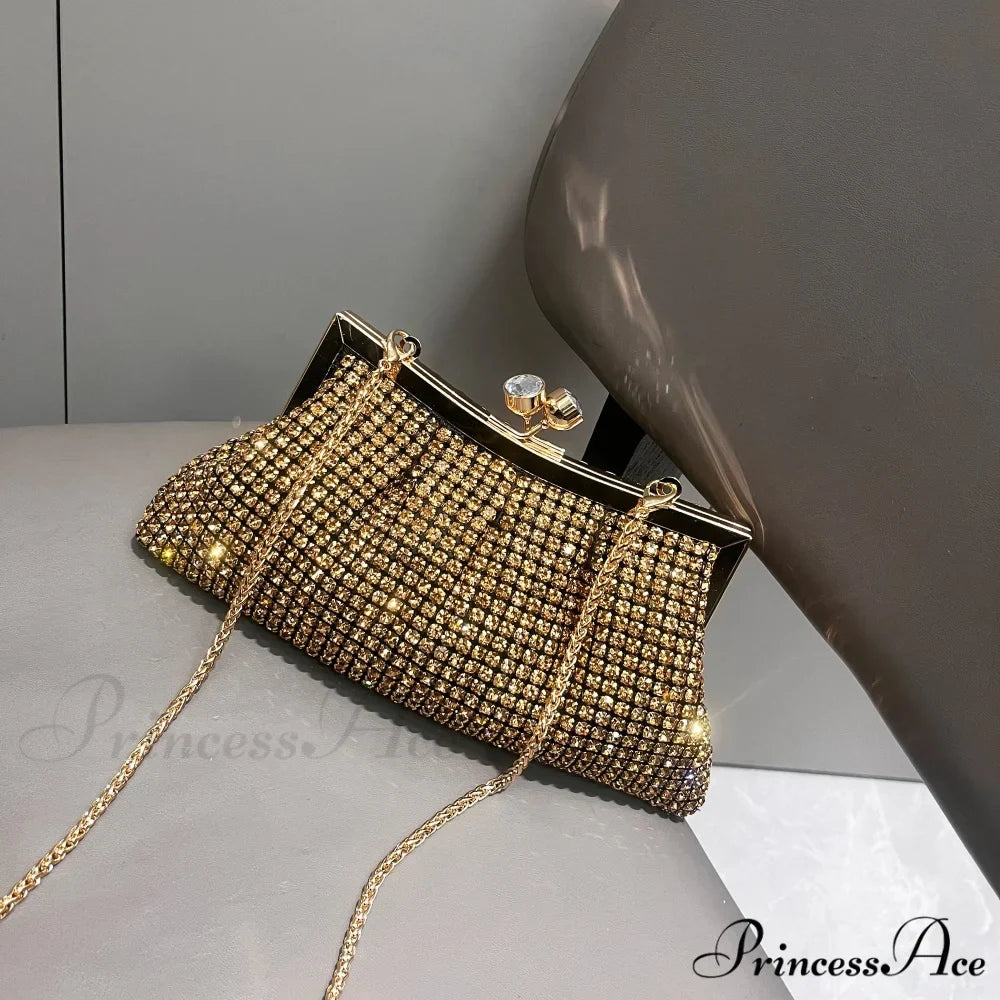 Handcrafted Sparkling Evening Clutch Purse Designer Bag