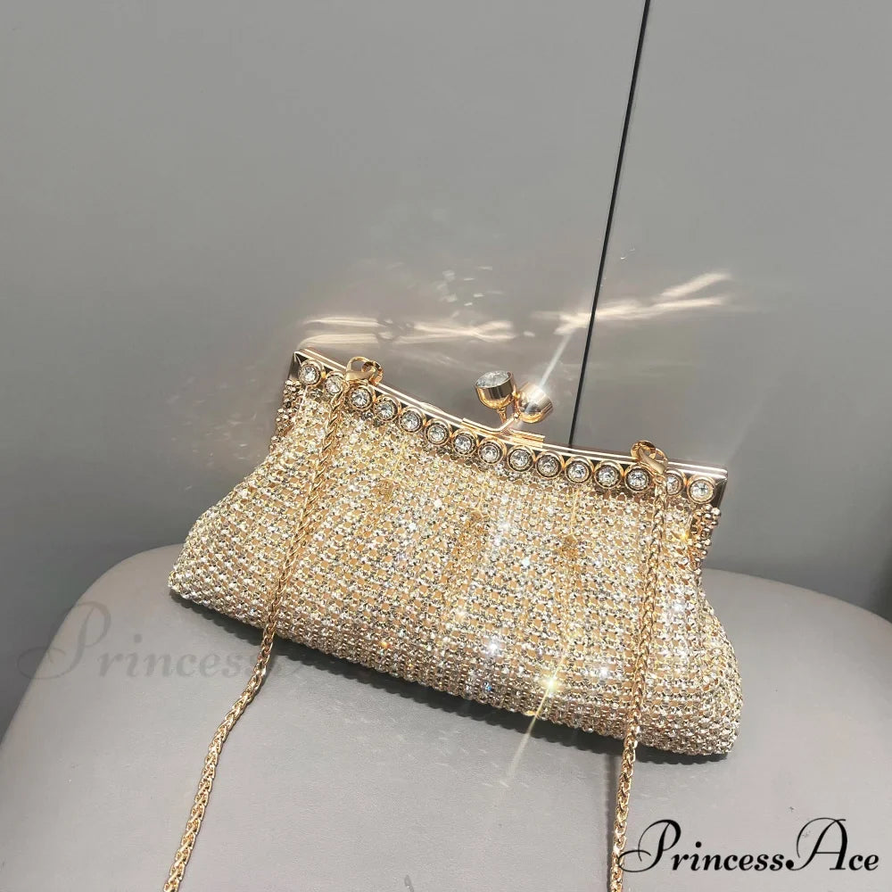 Handcrafted Sparkling Evening Clutch Purse Designer Bag