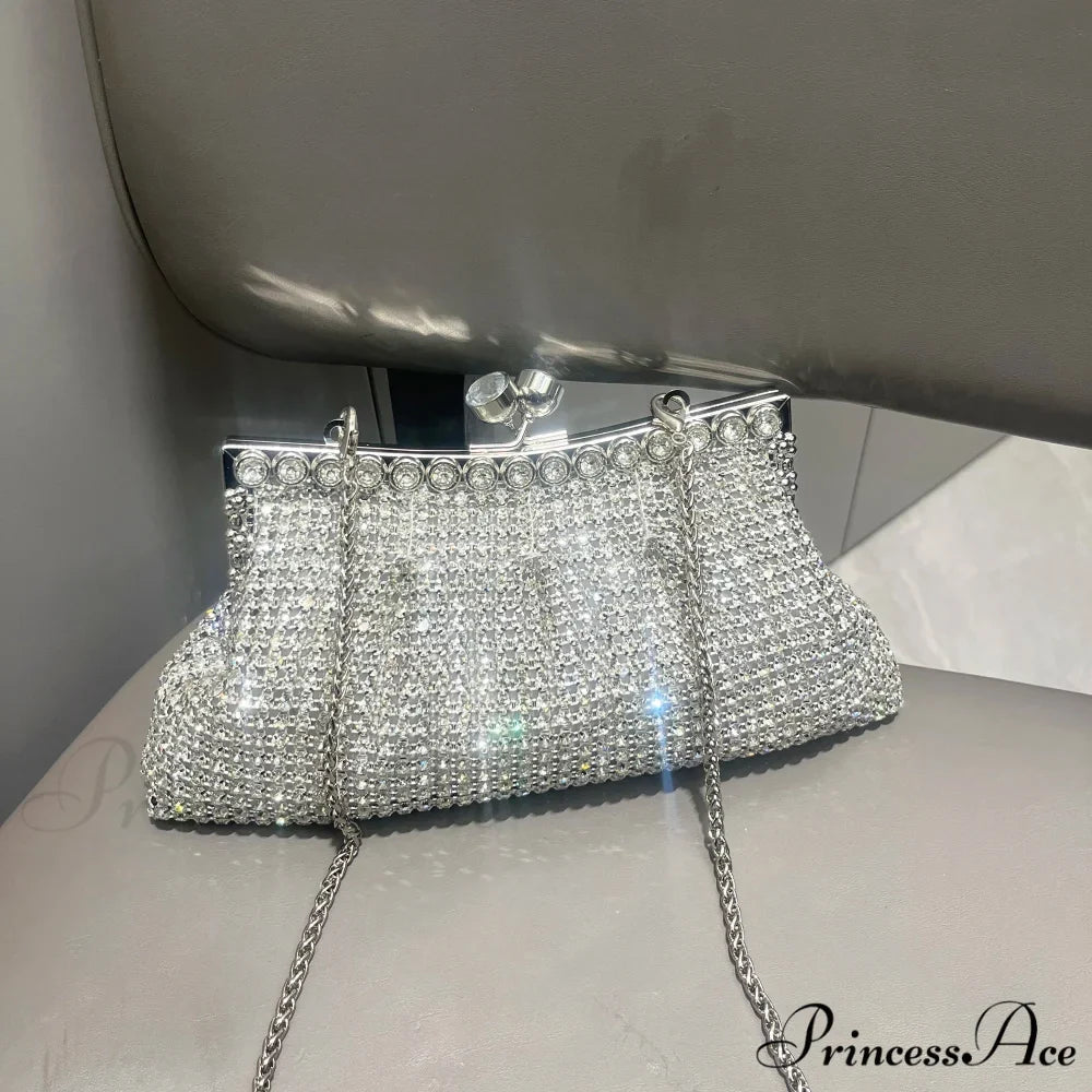 Handcrafted Sparkling Evening Clutch Purse Designer Bag