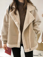 Harajuku Faux Leather Fur Patchwork Coat