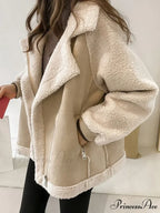 Harajuku Faux Leather Fur Patchwork Coat