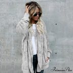 Harajuku Women Loose Long Cardigan Ladies Warm Coat Outwear