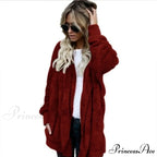 Harajuku Women Loose Long Cardigan Ladies Warm Coat Outwear