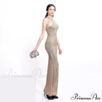 Harper formal Stylish sequin halterneck dress