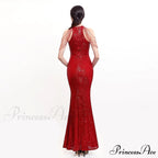 Harper formal Stylish sequin halterneck dress