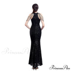 Harper formal Stylish sequin halterneck dress