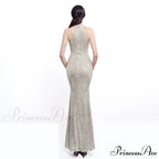 Harper formal Stylish sequin halterneck dress