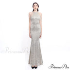 Harper formal Stylish sequin halterneck dress