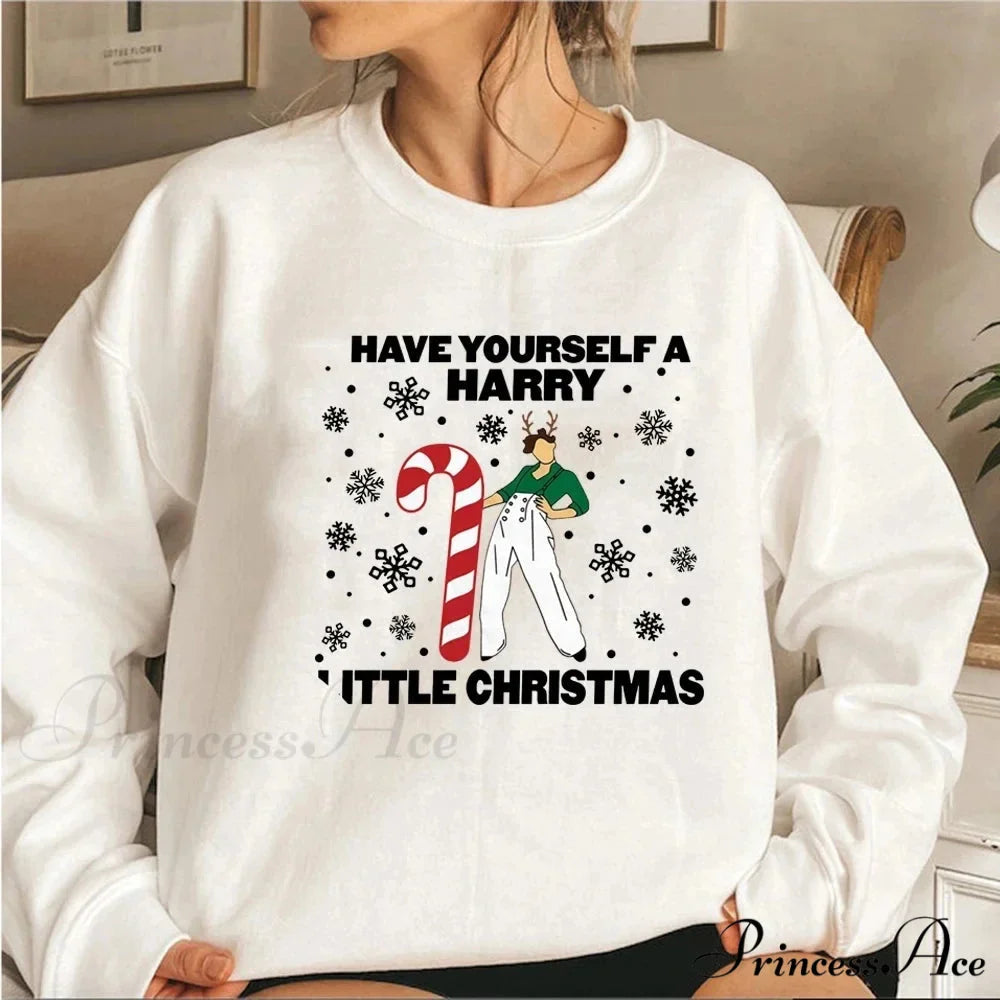 Harry Little Christmas Aesthetic Xmas Gift Loose Women's Christmas Hoodie