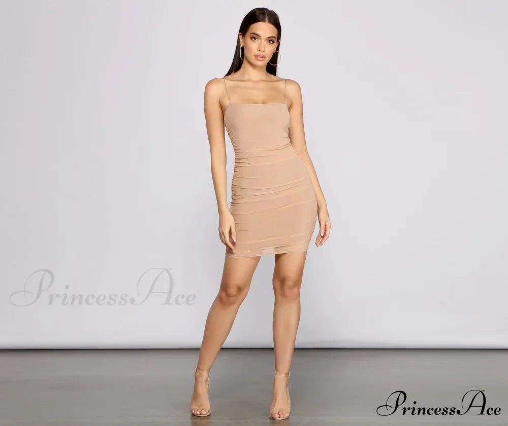 Haute Mesh Stylish Mini Dress