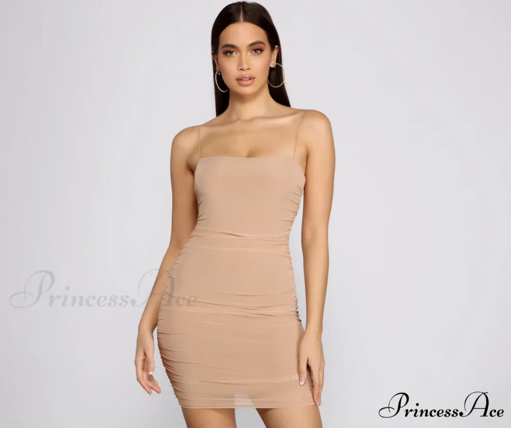Haute Mesh Stylish Mini Dress