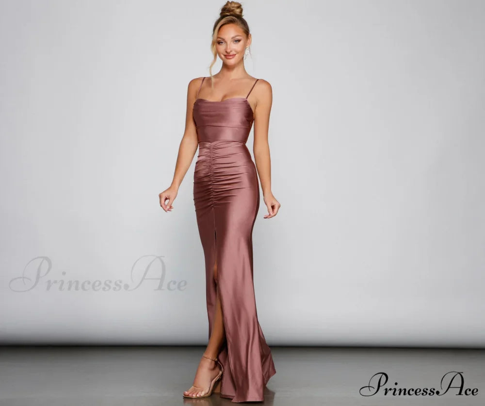 Hazel-Anne Formal Stylish Ruched Mermaid Dress