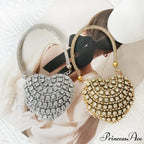 Heart Shape Glittering Diamond Purse