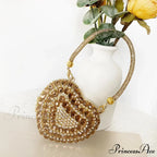 Heart Shape Glittering Diamond Purse
