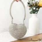 Heart Shape Glittering Diamond Purse