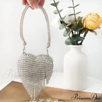 Heart Shape Glittering Diamond Purse