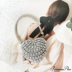 Heart Shape Glittering Diamond Purse