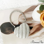 Heart Shape Glittering Diamond Purse