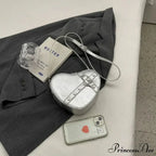 Heart Shaped Synthetic Leather Shoulder Bag