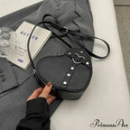 Heart Shaped Synthetic Leather Shoulder Bag