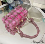 High-end Acrylic Gemstones Evening Clutch Marriage Bag
