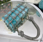 High-end Acrylic Gemstones Evening Clutch Marriage Bag