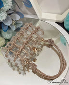 High-end Acrylic Gemstones Evening Clutch Marriage Bag