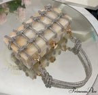 High-end Acrylic Gemstones Evening Clutch Marriage Bag