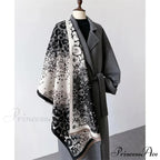 High-end Brand Cashmere Floral Scarf