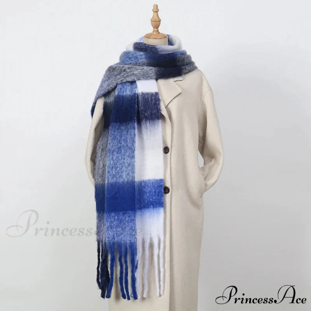 High-end Cashmere Vibrant Solid Color Scarf