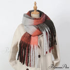 High-end Cashmere Vibrant Solid Color Scarf