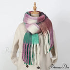 High-end Cashmere Vibrant Solid Color Scarf