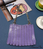 High-end Designer Handcrafted Metal Chain Purse