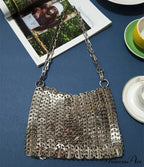 High-end Designer Handcrafted Metal Chain Purse