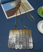 High-end Designer Handcrafted Metal Chain Purse