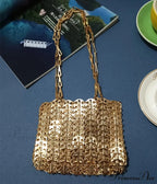 High-end Designer Handcrafted Metal Chain Purse