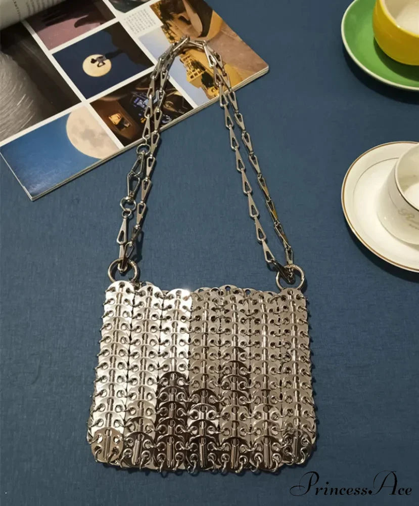 High-end Designer Handcrafted Metal Chain Purse