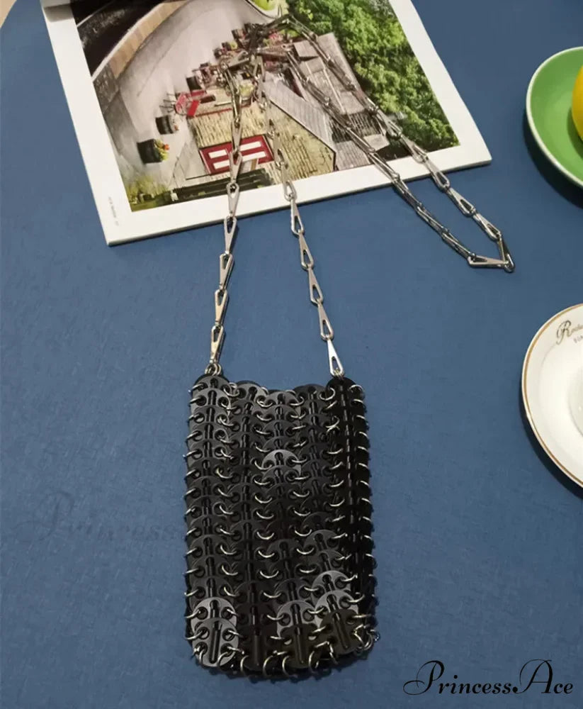 High-end Designer Handcrafted Metal Chain Purse