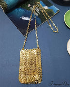 High-end Designer Handcrafted Metal Chain Purse