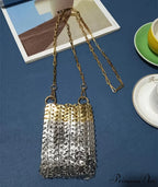 High-end Designer Handcrafted Metal Chain Purse