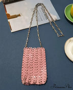 High-end Designer Handcrafted Metal Chain Purse