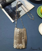 High-end Designer Handcrafted Metal Chain Purse