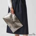 High-end Designer PU Leather Day Clutch Wristlet