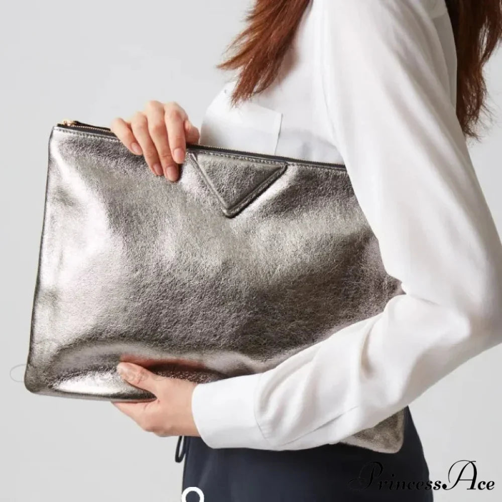 High-end Designer PU Leather Day Clutch Wristlet