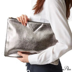 High-end Designer PU Leather Day Clutch Wristlet
