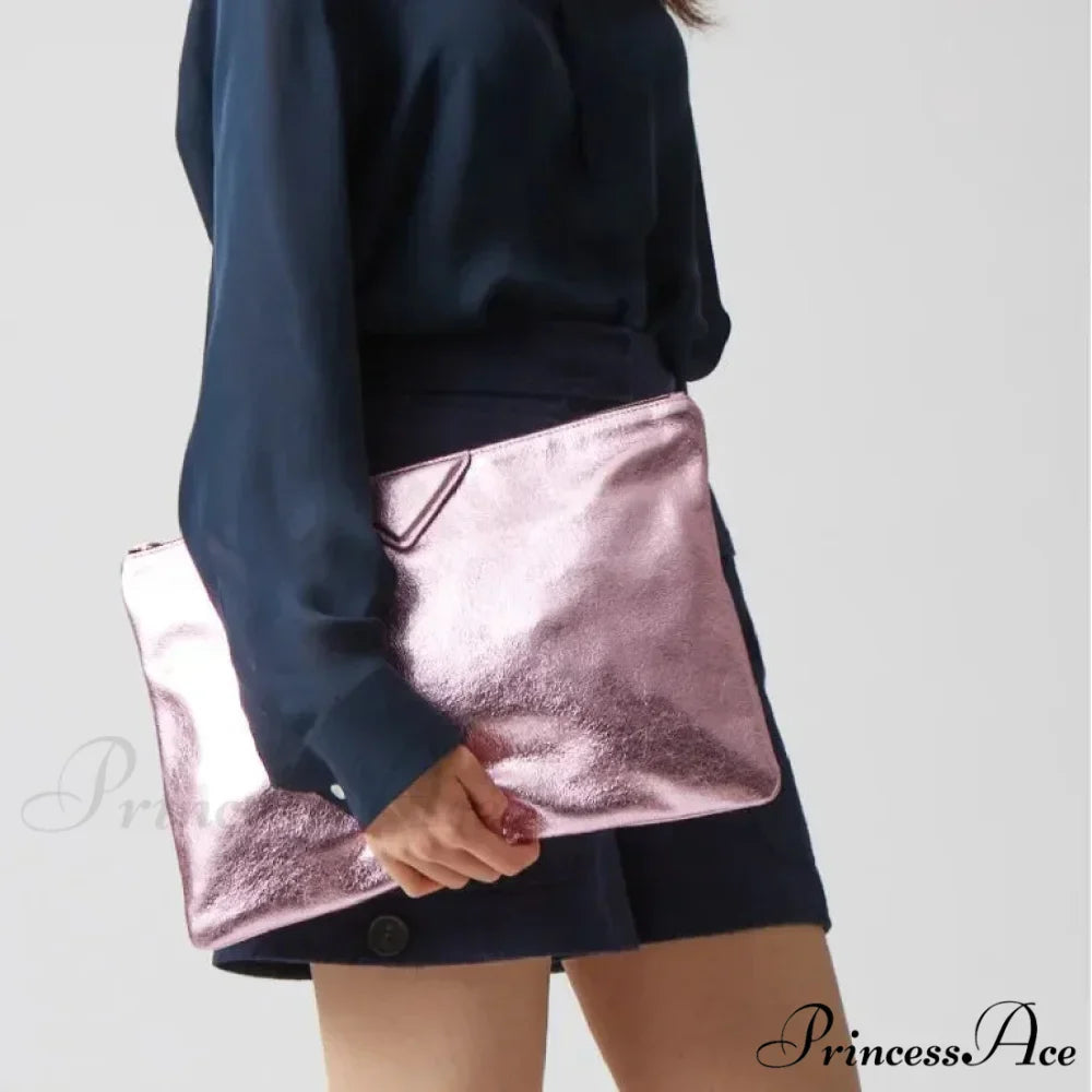 High-end Designer PU Leather Day Clutch Wristlet