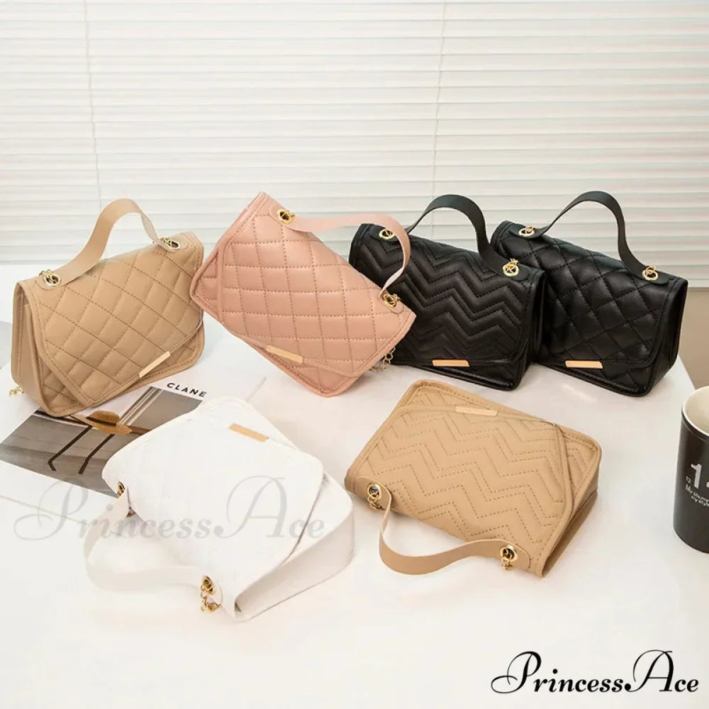 High-end Messenger Stitching Fashion Chain Crossbody Purse