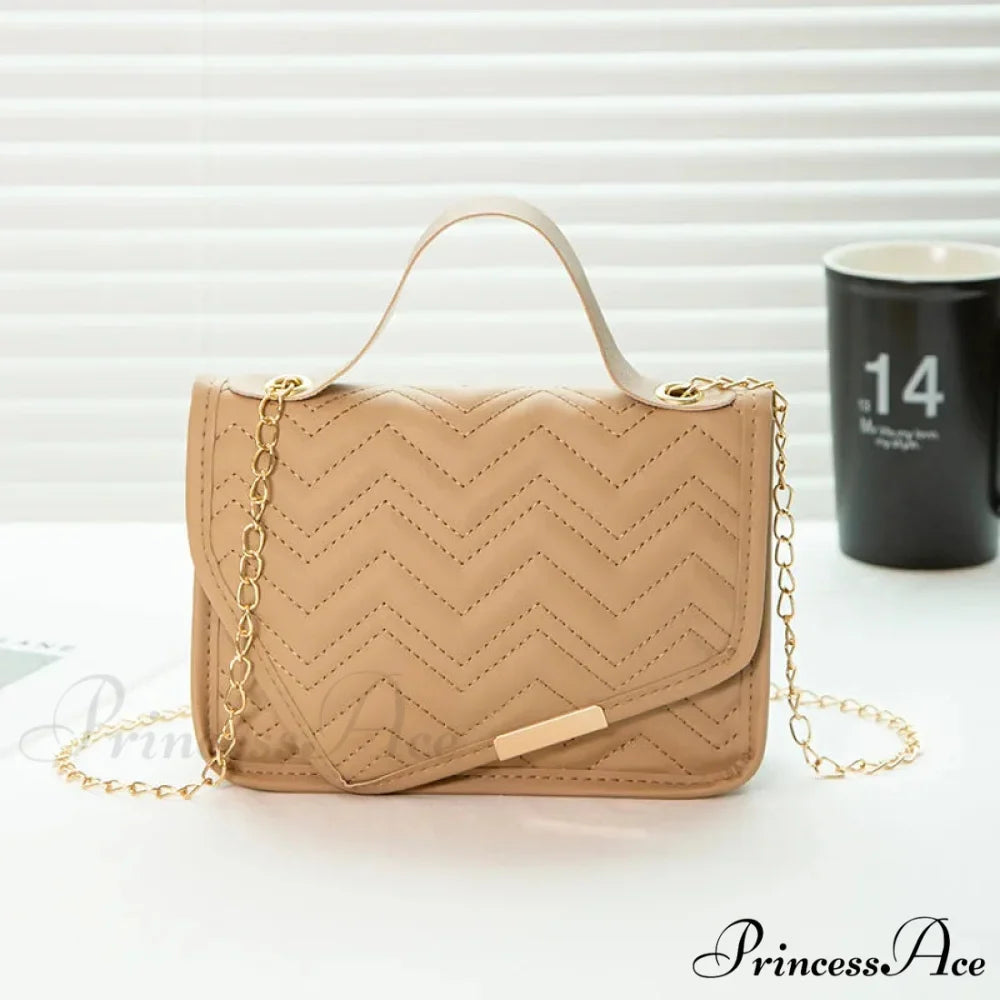 High-end Messenger Stitching Fashion Chain Crossbody Purse