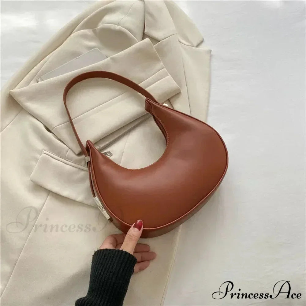 High-end PU Leather Petite Shoulder Clutch Bag