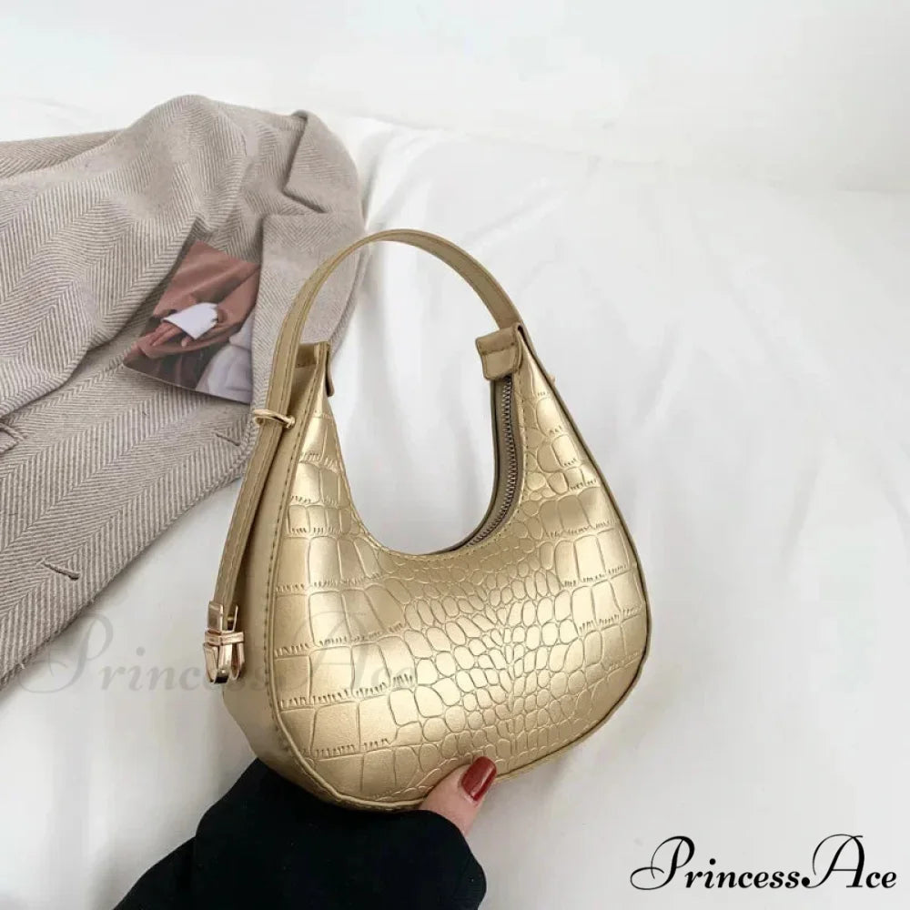 High-end PU Leather Petite Shoulder Clutch Bag